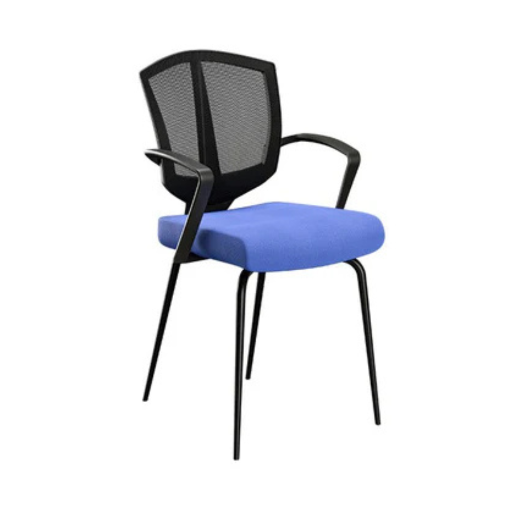 Dawn Visitor Chair (Black, Blue)